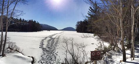 08Feb2014 - snowshoeing the Eagle Lake loop in Acadia National Park ...