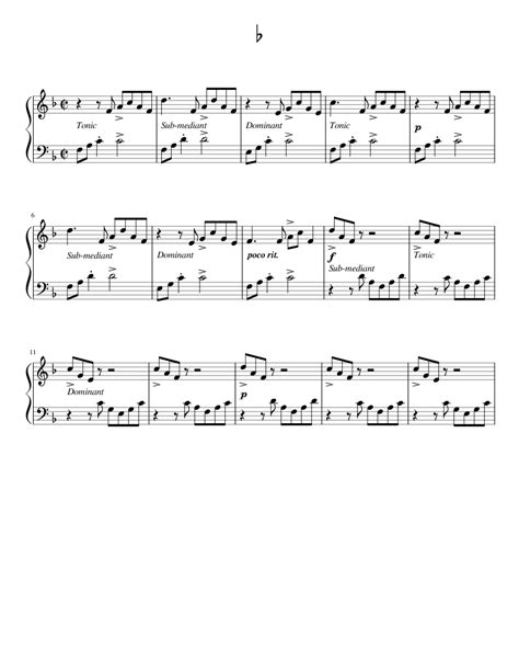 b Sheet music for Piano (Solo) | Musescore.com