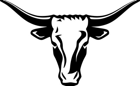 Texas Longhorn Head, Minimalist and Simple Silhouette - Vector illustration 24144124 Vector Art ...