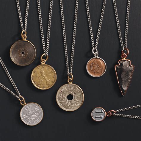 New Men's Jewelry Releases: Vintage coin necklaces for men. — WE ARE ALL SMITH: Men's Jewelry ...