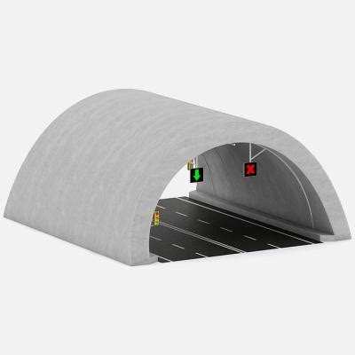 Highway Tunnel - 3D Model by cgaxis