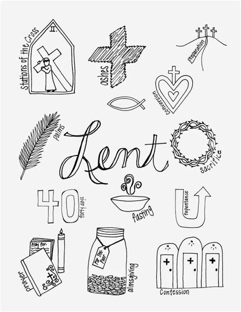 Ash Wednesday Coloring Pages - Best Coloring Pages For Kids | 40 days of lent, Catholic lent, Lent