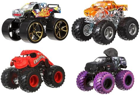 Hot Wheels Monster Jam Tour Favorites Pretend Play Fun Kids Big Tires New #HotWheels