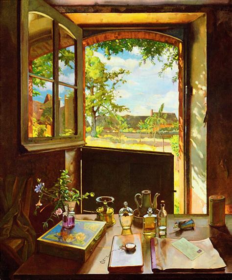 The Open Window Painting | Konstantin Somov Oil Paintings