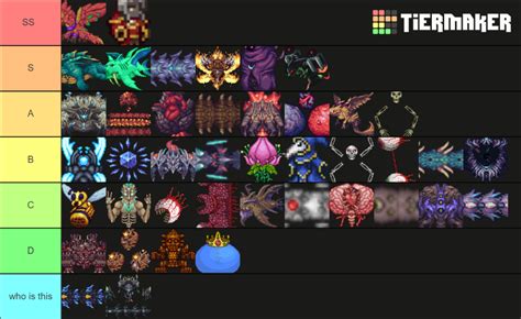 Terraria Calamity Mod Bosses Tier List (Community Rankings) - TierMaker