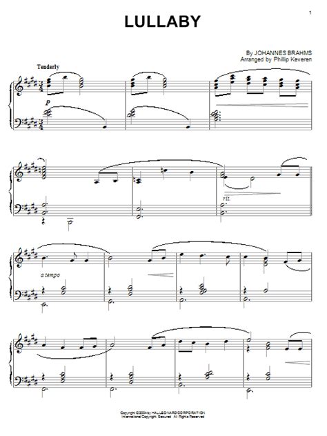 Lullaby | Sheet Music Direct