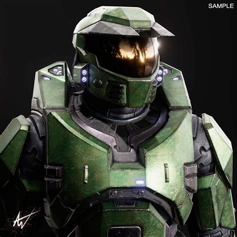 ArtStation - Halo Combat Evolved Master Chief (HD)