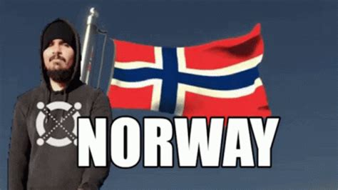 Norway Flag Pole Thumbs Up GIF | GIFDB.com