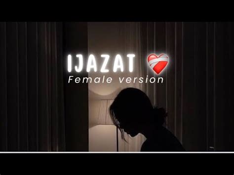 Ijazat female version Falak Shabir with lyrics English translation - YouTube