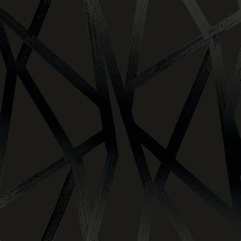 Tempaper Intersections Black on Black Peel and Stick Wallpaper, 20.5" x 16.5' - Walmart.com