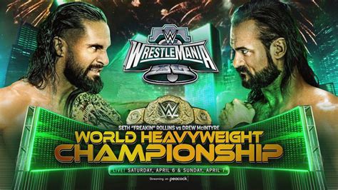 Wrestlemania 40 Seth Rollins vs Drew McIntyre MC by EriMXEdits on ...