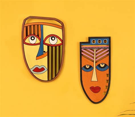 Buy AG OG Wall Mask set of 2 at 29% OFF Online | Wooden Street