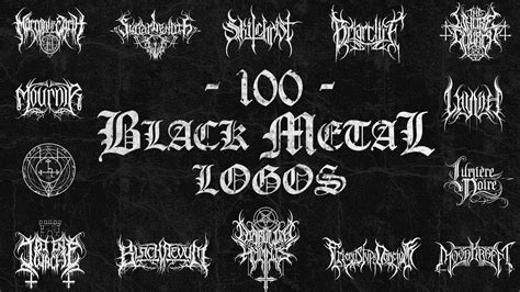 100 BLACK METAL LOGOS BY CHRIS HORST 2008-2018 - YouTube