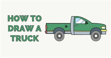 How to Draw a Truck – Really Easy Drawing Tutorial