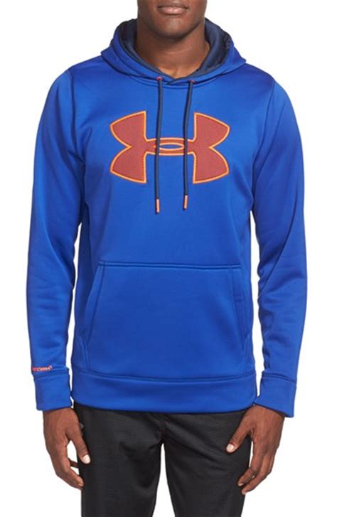 Under armour 'big Logo' Water Resistant Ua Storm Hoodie in Blue for Men ...