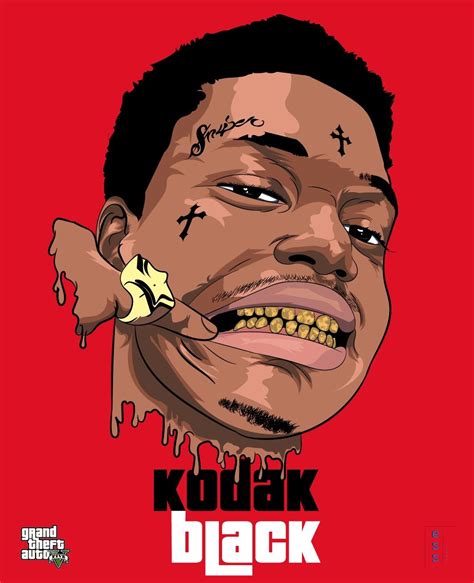 Kodak Black | Cartoon artist, Kodak black, Rapper art