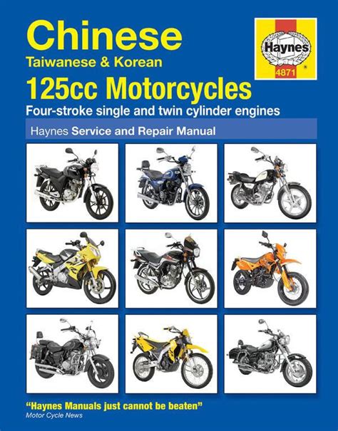 Haynes Motorcycle Manual - 4871 - Chinese Taiwanese & Korean - 125cc