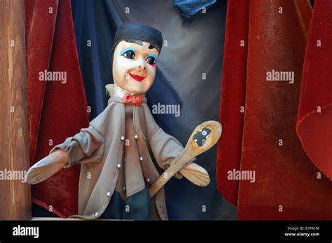 Guignol Puppet in Lyon France french puppets Stock Photo - Alamy