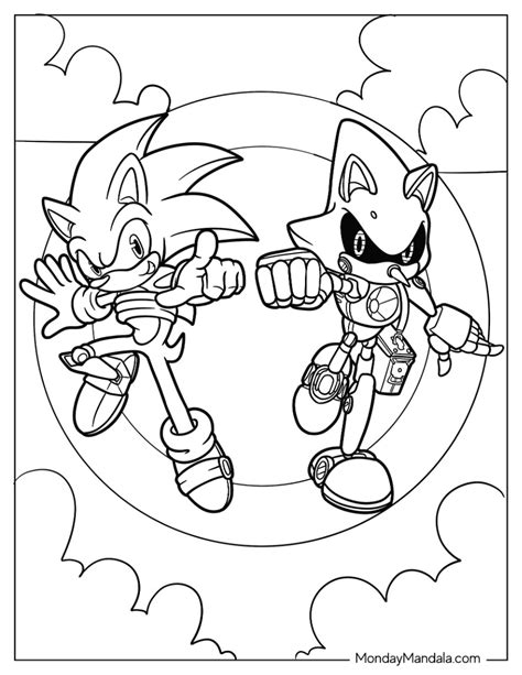 24 Metal Sonic Coloring Pages (Free PDF Printables)