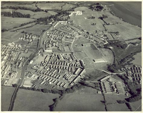 HMS Raleigh from the air in 1959 before all of the later rebuilding. This is where I started my ...