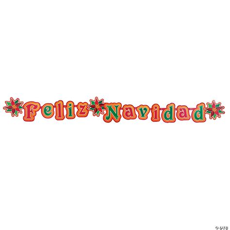 “Feliz Navidad” Cardboard Jointed Banner - Discontinued