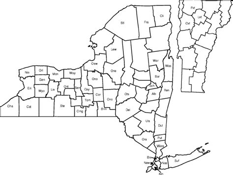 Map of New York and Vermont counties where Salmonella isolates were... | Download Scientific Diagram