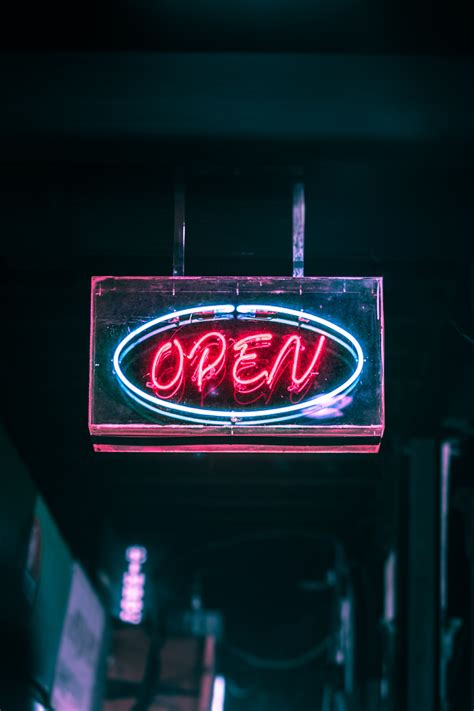 Open Neon Signage Turned on · Free Stock Photo