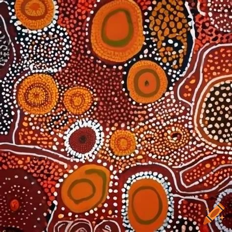 Aboriginal australian painting on Craiyon