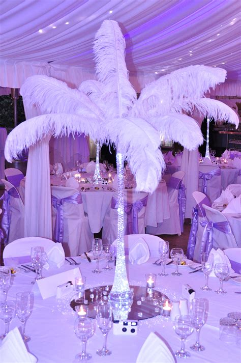 Feathers | Table centerpieces, Centerpieces, Feather