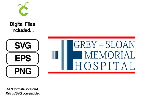 Color Greys Anatomy Grey Sloan Memorial Hospital Logo | Etsy