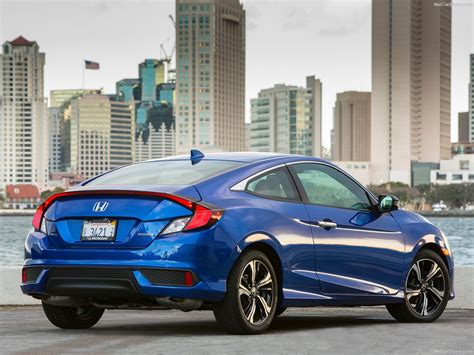 2016, Honda, Civic, Cars, Blue, Coupe Wallpapers HD / Desktop and ...