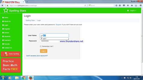 Student Login in Spelling Stars - YouTube