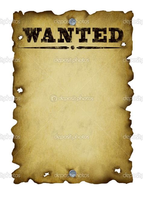 Old West Wanted Poster Template - Bing Images | Poster template, Poster template free, Western ...