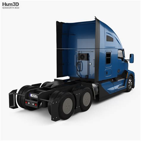 Kenworth T680 Sleeper Cab Tractor Truck 2022 3D model - Vehicles on Hum3D