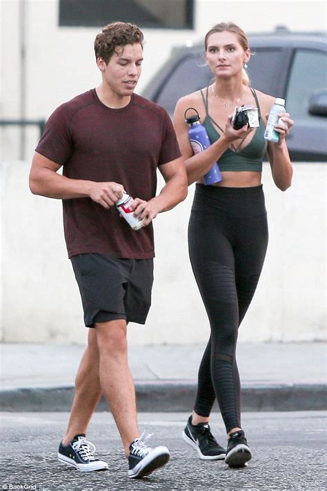 Joseph Baena hits the gym with girlfriend Savannah Wix | Daily Mail Online