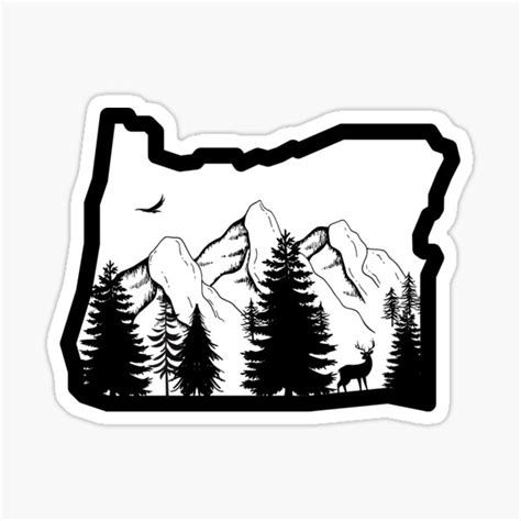 "Oregon State Outline " Sticker by JessHolm | Redbubble