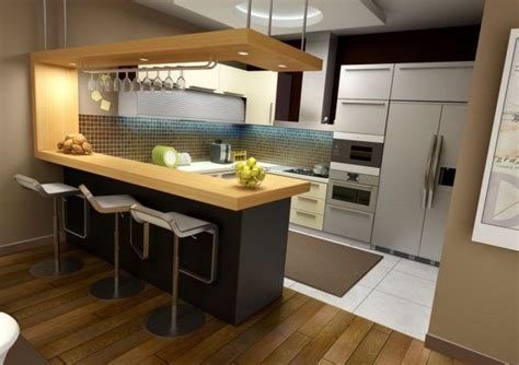 Casual Kitchen Bar Counter Cabinet Colors With Butcher Block Countertops