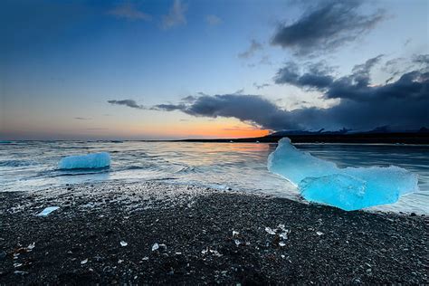 HD wallpaper: beach, sunset, ice, Iceland, Jokulsarlon | Wallpaper Flare