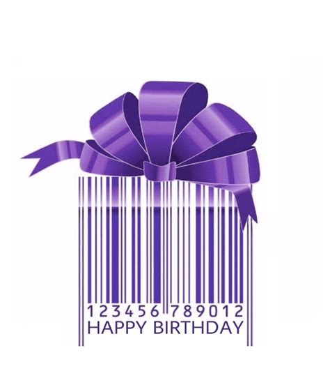 Happy Birthday Barcode Art #barcode #happybirthdaywishes #graphicdesign … | Fraces de feliz ...