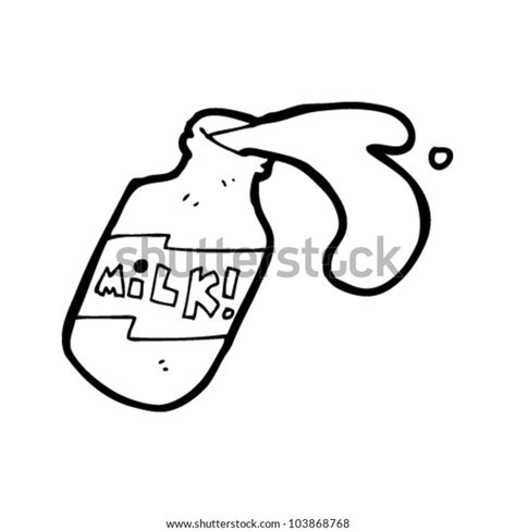 Spilled Milk Cartoon Stock Vector (Royalty Free) 103868768