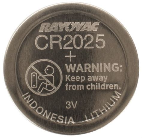 Rayovac - Standard Battery: Size CR2025, Lithium-ion | MSC Industrial ...