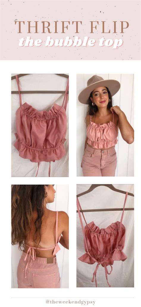 Thrift Flip | The Bubble Top - Laura Jade Prado | Diy fashion tops ...