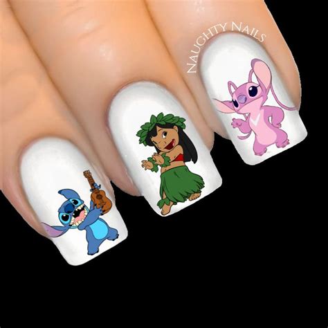 3.5AUD - Lilo & Stitch Nail Art Water Transfer Decal Sticker Slider #ebay #Fashion | Disney gel ...