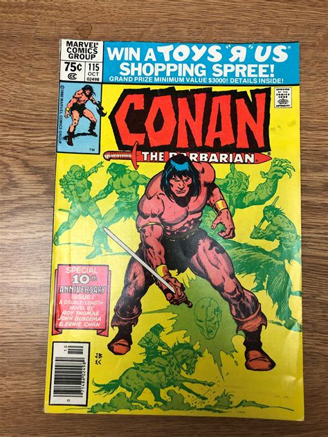 CONAN The Barbarian Comic 117 October 1980 Marvel Comic | Etsy