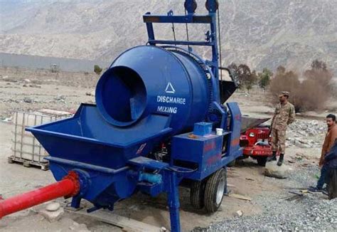 Portable Concrete Mixer with Pump - Applicable for Most Small Projects