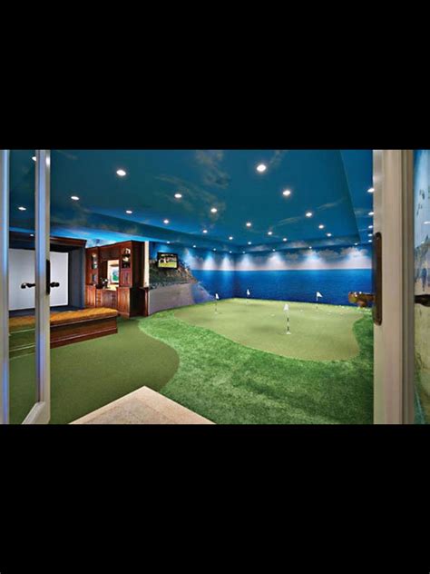 Basement mini golf! | Home, Golf room, Dream house