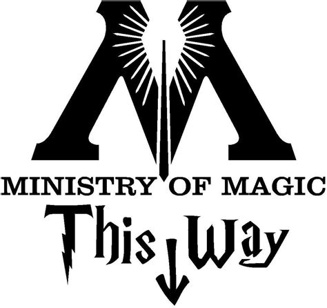 K&Y Ministry of Magic This Way Die Cut Vinyl Decal/Sticker | Etsy