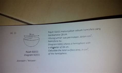 Luas Permukaan Hemisfera : Isipadu Dan Pepejal Otosection - Suya Nanam