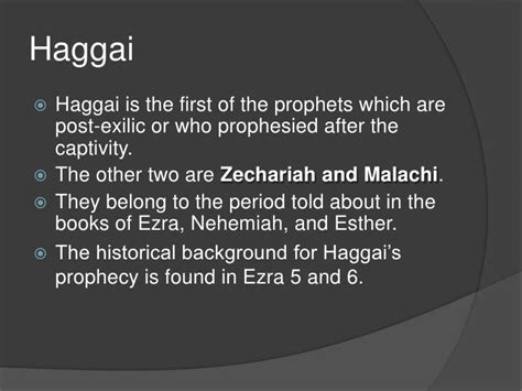 Book Of Haggai