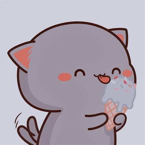 〰︎ ⃗ ⸒⸒ matching icons ˊ˗ di 2021 | Kucing chibi, Kartu lucu, Wallpaper kartun